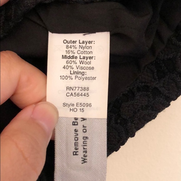 NWT Madewell black skirt with embroidered overlay - Picture 6 of 7